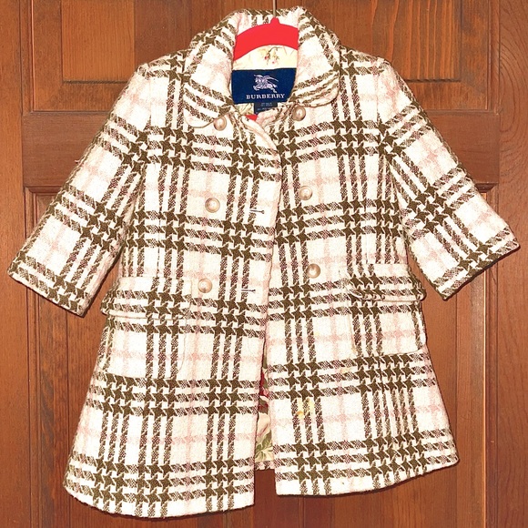 Burberry Tweed Pea Coat (9M)